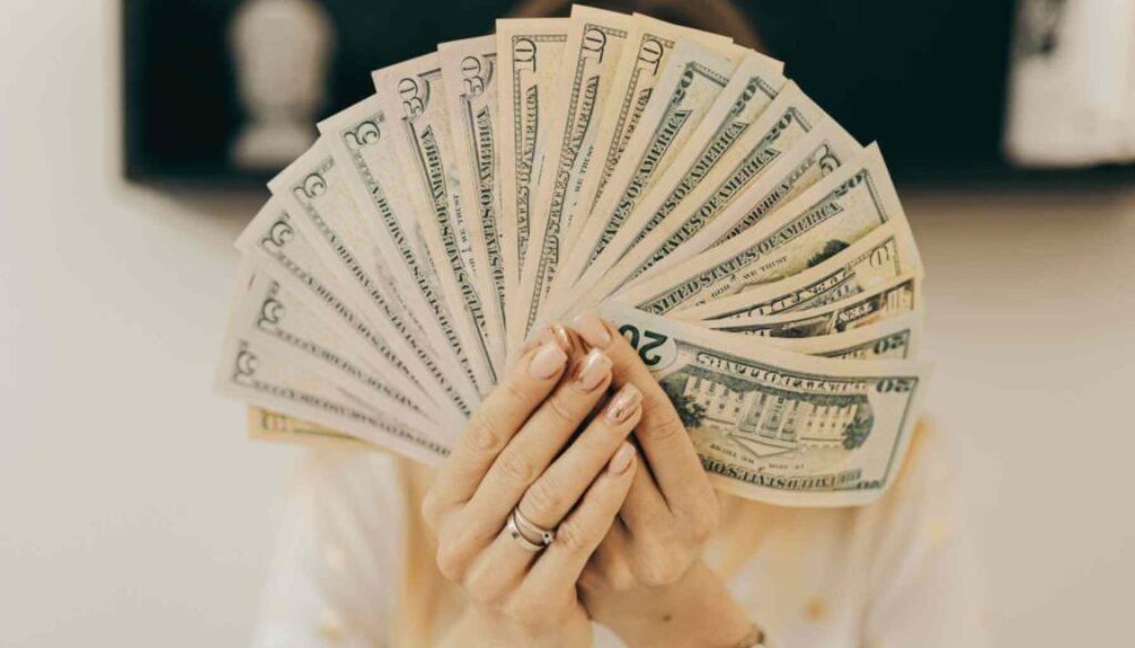 holding cash